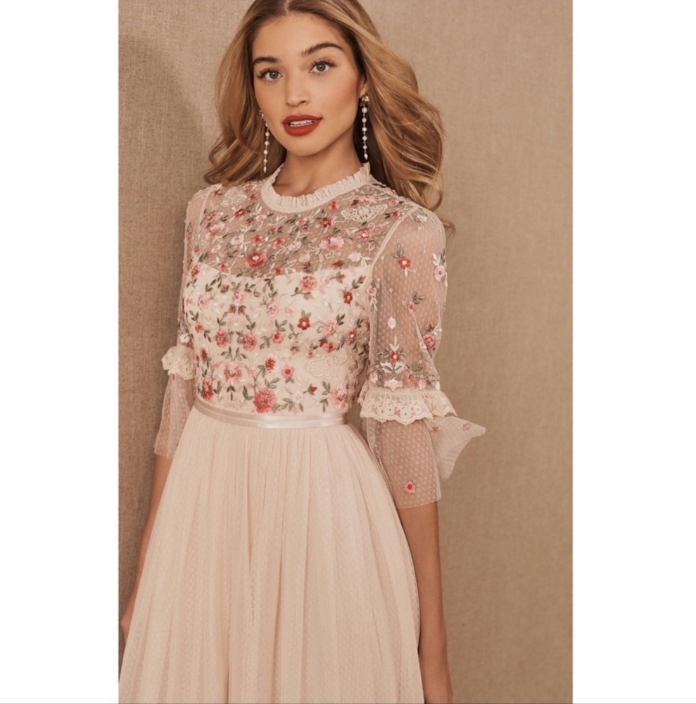 Needle & Thread Butterfly Meadow Dress Hemmed
